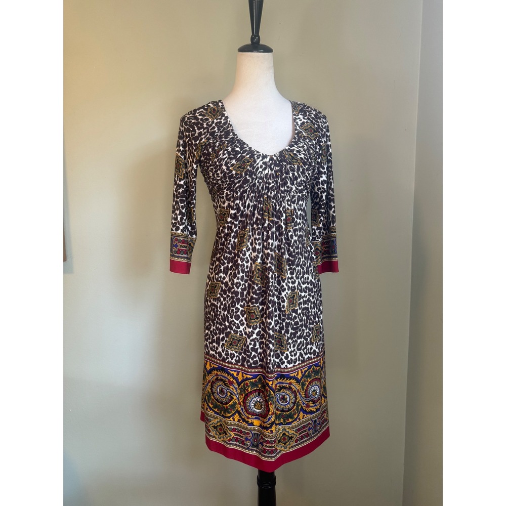 Muse Boston Proper Leopard Paisley 2 y2k animal mob‎ boho whimsi brown red Party
